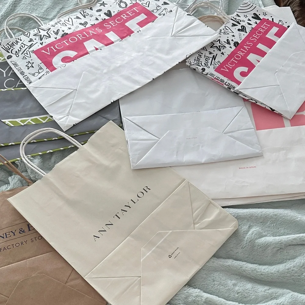 15 Empty Paper Gift Bags